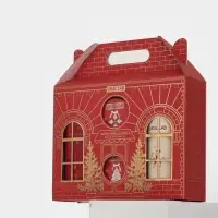 Подарочный набор новогодний в коробке дом: гель для душа 2 шт., соль и масло для душа, URAL LAB Подарочный набор новогодний в коробке дом: гель для душа 2 шт., соль и масло для душа, URAL LAB