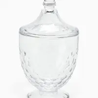 Конфетница &laquo;Богема&raquo;, 650 мл, 11&times;18.5 см, с крышкой, стекло, прозрачная