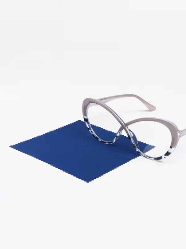 Салфетка для очков «Нежность», в индивидуальной упаковке, синяя