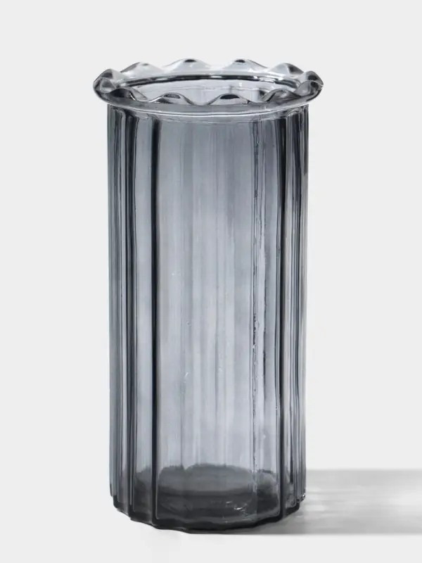 Ваза &laquo;Кейли&raquo;, 19&times;9.5 см, стекло, серая