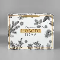 Пакет подарочный новогодний ламинированный &laquo;Счастливого Нового года&raquo;, L 40&times;31&times;11.5 см