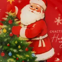 Тарелка новогодняя плоская &laquo;Счастливого нового года&raquo;, d=20 см