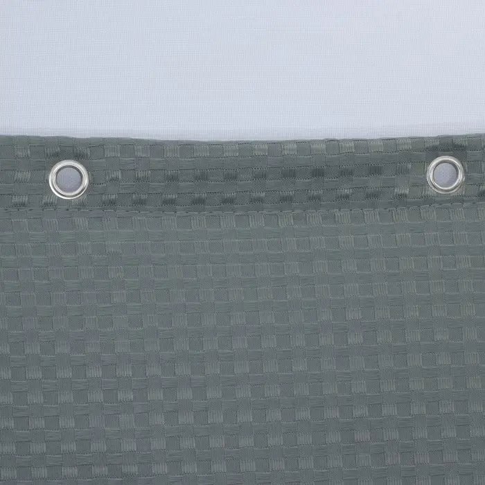 Штора для ванной &laquo;Олива&raquo;, с люверсами, 180&times;180 см, полиэстер, серая