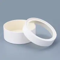 Набор подарочных коробок 3 в 1 круглые с окном, завальцованные, белые, 20&times;18&times;15 см