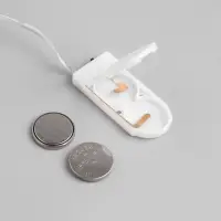 Гирлянда &laquo;Нить&raquo; 2 м роса, IP20, серебристая нить, 20 LED, батарейки CR2032&times;2 (в комплекте), свечение белое