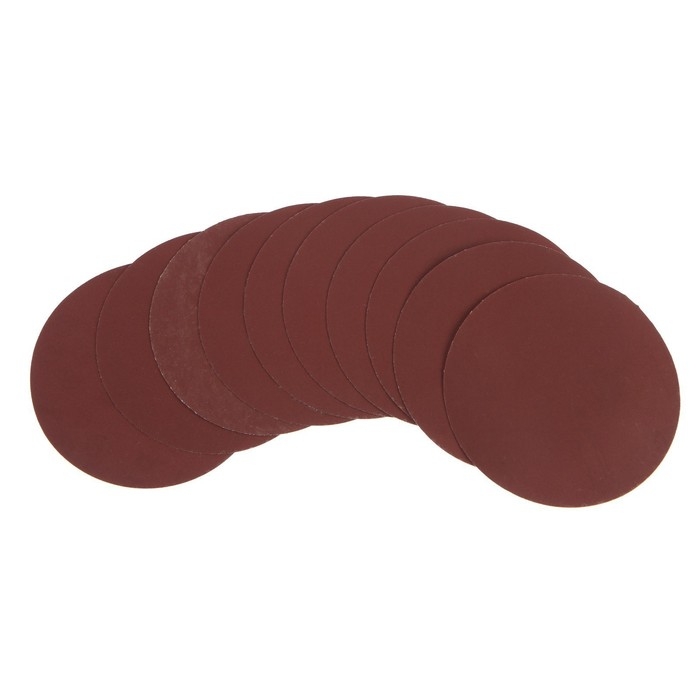 Круг абразивный шлифовальный под  Круг абразивный шлифовальный под "липучку" ТУНДРА, 125 мм, Р800, 10 шт.