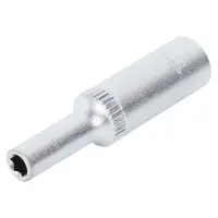 Головка торцевая 1/4"DR шестигранная 4мм, L=50мм пласт.подвес