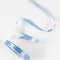 Лента атласная, 10 мм, 23&plusmn;1 м, небесно-голубая №278