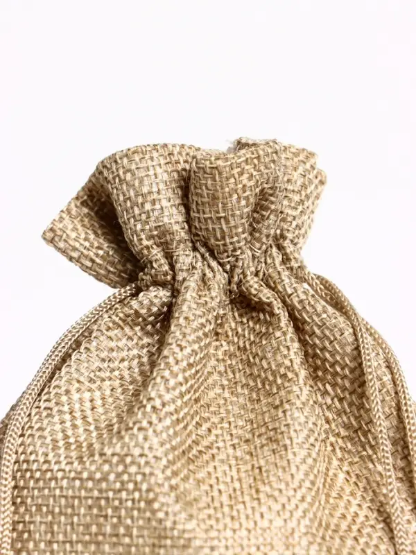 Мешочек подарочный из холщи, серый, 13×18 см Мешочек подарочный из холщи, серый, 13×18 см