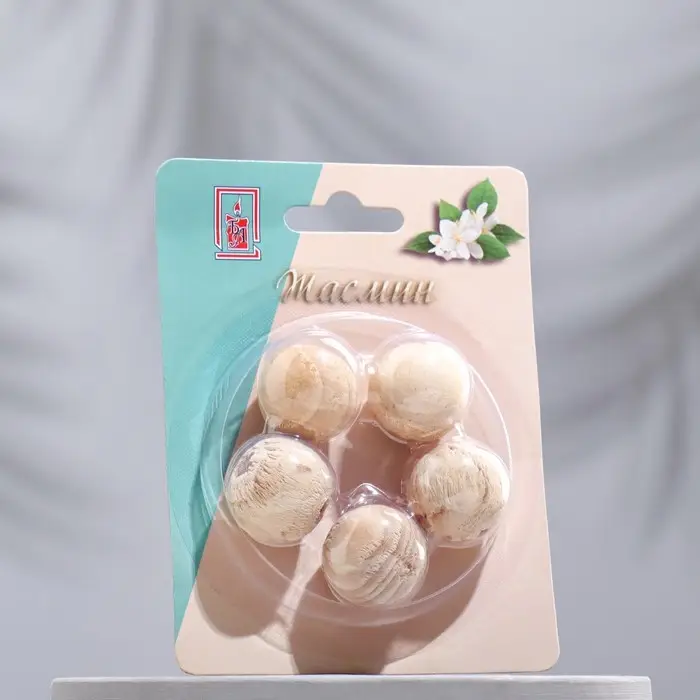 Набор деревянных аромашариков Набор деревянных аромашариков "Жасмин", 5 шт, Богатство Аромата