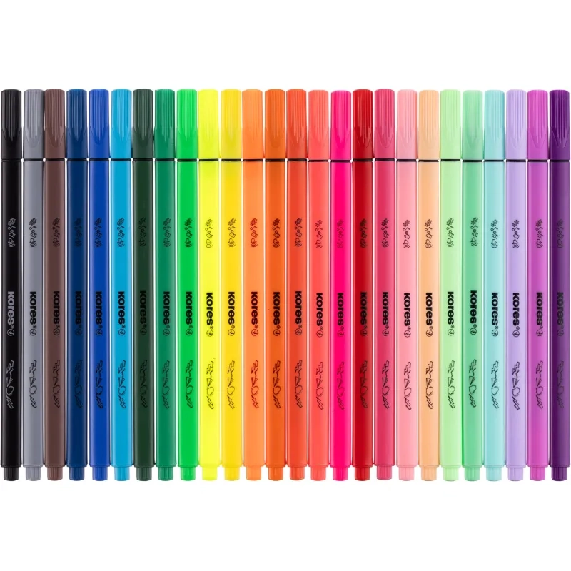 Фломастеры K-BEATS наб 26цв в коробке,пастель,неон.цв