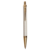 Ручка шариковая Parker Im Premium Pearl GT, чернила синие, жемчужная, подар/уп 2143643