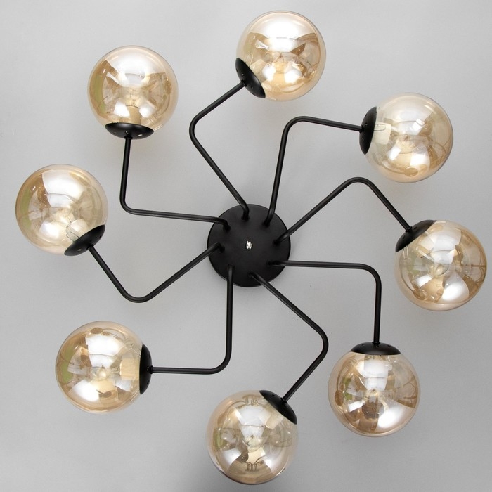 Люстра 2792/8 E27 40Вт черный 80х80х30 см BayerLux Люстра 2792/8 E27 40Вт черный 80х80х30 см BayerLux