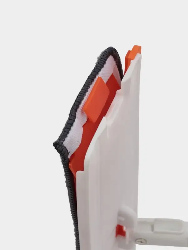 Швабра плоская с вертикальным отжимом и водосгоном Raccoon, стальная ручка, насадка микрофибра, 39&times;11.5&times;130 см