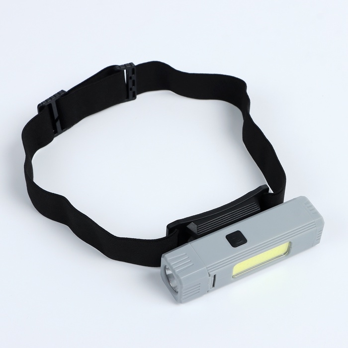 Фонарь налобный аккумуляторный светодиодный, 5 Вт, 800 мАч, 500 лм, 3 режима Фонарь налобный аккумуляторный светодиодный, 5 Вт, 800 мАч, 500 лм, 3 режима