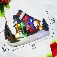 Светодиодная фигура &laquo;Рождественский поезд&raquo;, 12&times;17 см, 5 LED, от батареек AААх3, свечение мульти