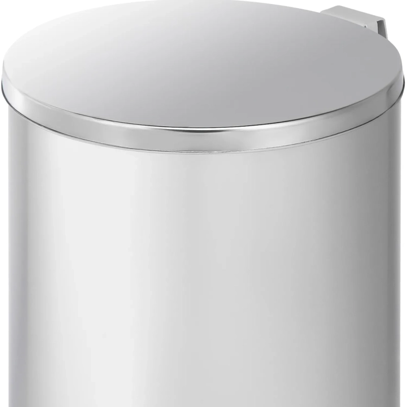Ведро мусорное с педалью стальное, хром, 250х600мм, объем 30л