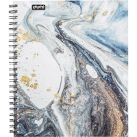 Бизнес-тетрадь А5,96л,кл,греб,ламин.обл. Attache Selection Fluid Серо-Голуб