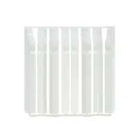 Накладки для фигурного плинтуса &laquo;Идеал. Дюра&raquo;, 80 мм. 8 штук, цвет 001 белый