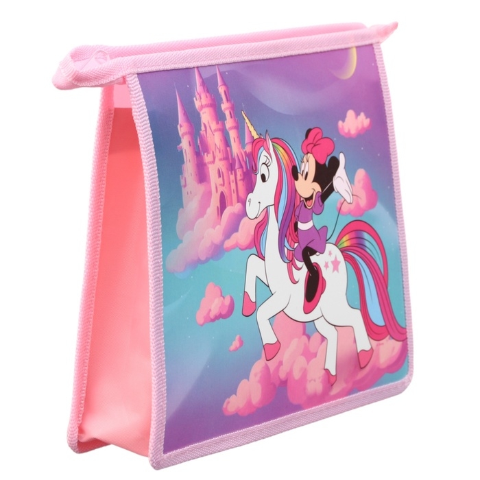 Папка д/тетрадей А5 молния сверху пластик ПМ-А5-29, Минни и Единорог Папка д/тетрадей А5 молния сверху пластик ПМ-А5-29, Минни и Единорог