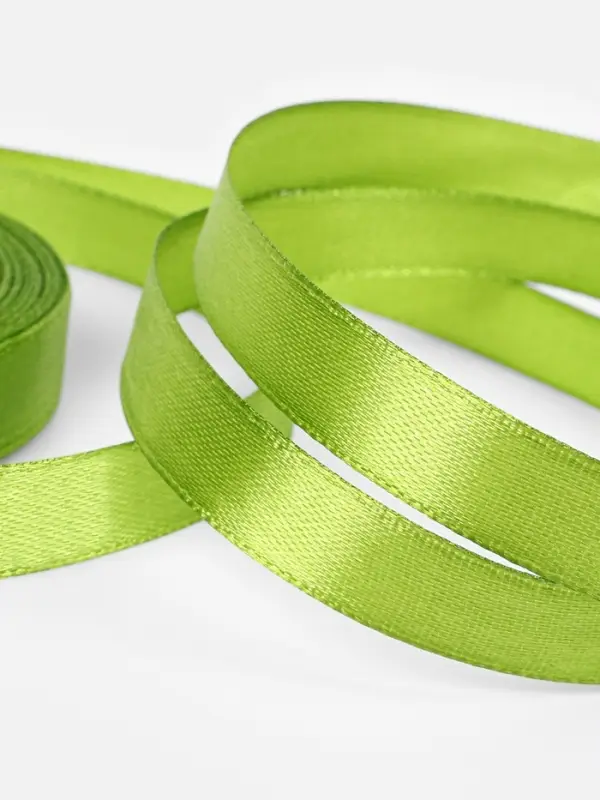 Лента атласная, 12 мм, 23±1 м, светло-зелёная №184 Лента атласная, 12 мм, 23±1 м, светло-зелёная №184