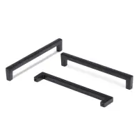 Ручка-скоба CAPPIO SQUARE RSC007, алюминий, м/о 160 мм, цвет черный, 8 шт.