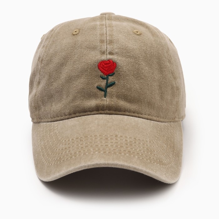 Кепка женская "Роза" MINAKU, цв. бежевый, р-р 58