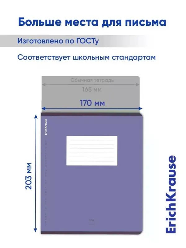 Тетрадь 24 листа в линейку ErichKrause Unicolor Bright, МИКС
