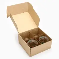 Стаканы &laquo;Новогодний&raquo;, 310 мл, подарочный набор 4 шт.