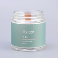 Свеча ароматическая "Hygge" #14 Абсент, соевый воск, в банке, 90 г