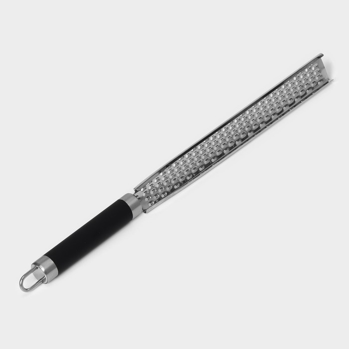 Тёрка для сыра Доляна Venus, 35,5×8 см, с ручкой, цвет чёрный Тёрка для сыра Доляна Venus, 35,5×8 см, с ручкой, цвет чёрный