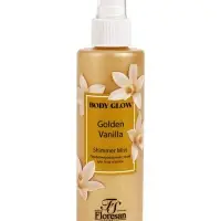 Спрей парфюмированный для тела и волос BODY GLOW с шиммером (блёстками), золотая ваниль, 200 мл