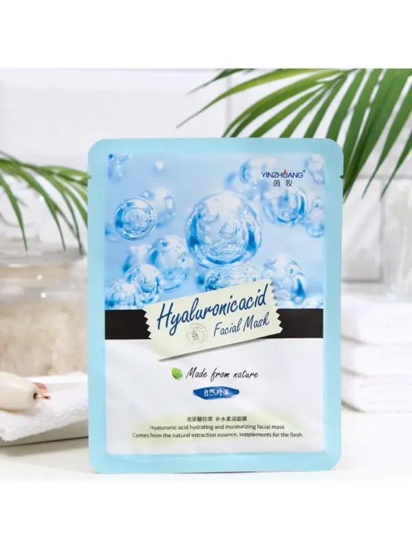 Тканевая маска для лица с гиалуроновой кислотой, увлажняющая Тканевая маска для лица с гиалуроновой кислотой, увлажняющая