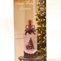 Фигурка светодиодная &laquo;Бутылка&raquo;, новогодняя, 3хААА, музыка, свет, USB, 10.5&times;11.5&times;29.5 см