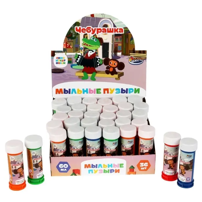 Мыльные пузыри &laquo;Союзмультфильм. Чебурашка&raquo;, 60 мл