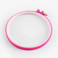 Пяльцы для вышивания, d=14/16 см, розовые