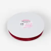 Лента бархатная, 20 мм, 18&plusmn;1 м, бордовая №46