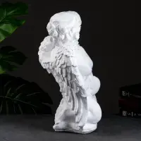 Фигура гипс &laquo;Ангел и Фея сидя&raquo;, большая, белый, 19&times;34&times;44 см