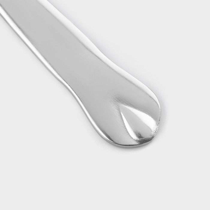 Ножи столовые из нержавеющей стали Доляна «Капля», длина 23 см, 6 шт, цвет серебряный