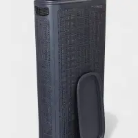 Плетёная корзина для белья с крышкой "Лён" 60л 43×20×80см, цвет графит Плетёная корзина для белья с крышкой "Лён" 60л 43×20×80см, цвет графит