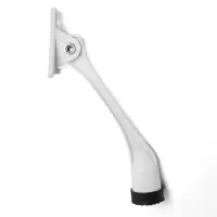 Фиксатор дверной LOCKLAND, &laquo;козья ножка&raquo;, цвет белый