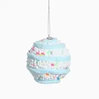 Ёлочные игрушки &laquo;Маттео&raquo;, шары новогодние, d=7 см, 4 шт., голубой