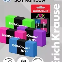 Ластик ErichKrause Joy Rainbow, 2 штуки, блистер