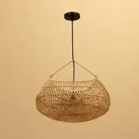 Светильник потолочный из ротанга «Рахарьо», 1×120 Вт, Е27, 43×34×25 см
