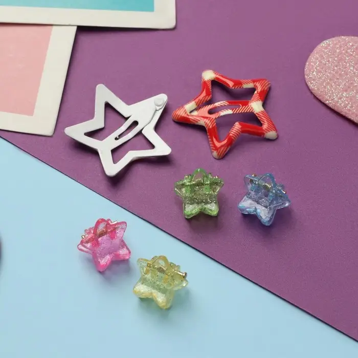 Набор для волос Набор для волос "Маленькая звездочка" (2 невидимки,4 крабика) полосы