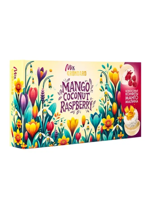 Конфеты глазированные «Манго, малина, кокос», 126 г Конфеты глазированные «Манго, малина, кокос», 126 г