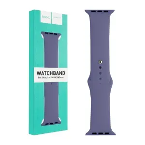 Ремешок для Apl watch 42/44/45mm WA01 Flexible series classic sports silicone stap lavender HOCO