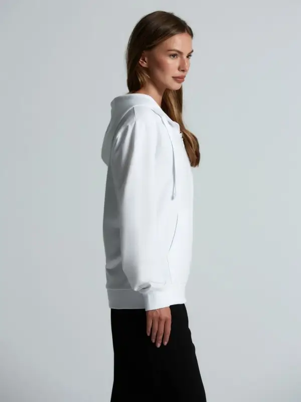 Толстовка на молнии с капюшоном Siverga 2.0, белая, размер M