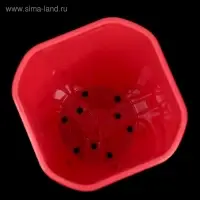 Горшок для цветов &laquo;Роза&raquo;, 2 л, d=14 см, красный