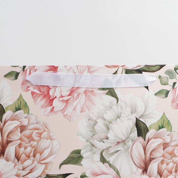 Пакет подарочный ламинированный горизонтальный, упаковка, «Сердце», XL 40 х 49 х 19 см